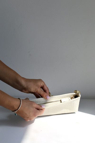 Сумка Аня з ланцюжком кайман беж 3191\736 &mdash; Lucky Store