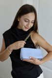Сумка Аня з ланцюжком тенессі блакитний 3191\335 &mdash; Lucky Store