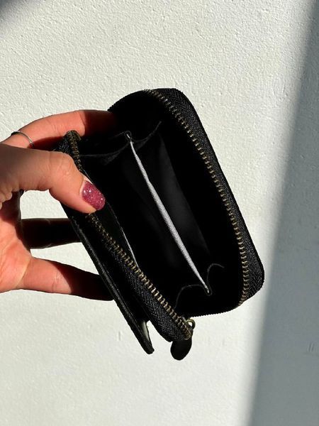 Гаманець жіночий Міні-клатч з натуральної шкіри чорний 525\110 &mdash; Lucky Store