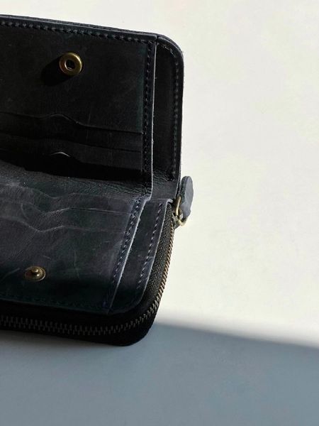 Гаманець жіночий Міні-клатч з натуральної шкіри синій 525\150 &mdash; Lucky Store