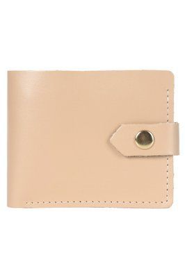 Жіночий маленький гаманець шкіряний бежевого кольору 401\224 &mdash; Lucky Store