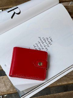 Червоний міні-гаманець для жінок з натуральної шкіри 401\230 &mdash; Lucky Store
