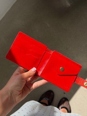 Червоний міні-гаманець для жінок з натуральної шкіри 401\230 &mdash; Lucky Store
