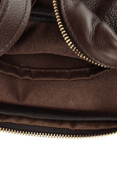 Сумка жіноча Крос-боді 710 з натуральної шкіри коричнева 710\420 &mdash; Lucky Store