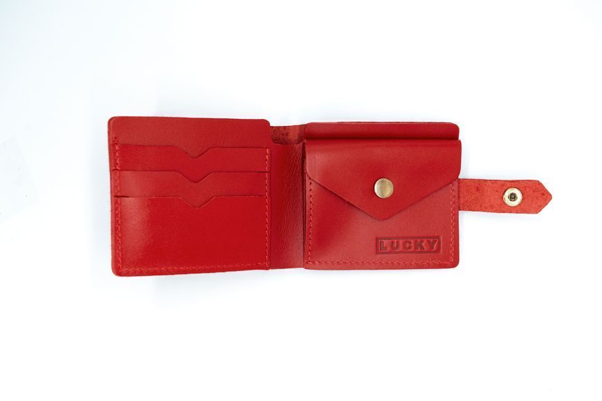Червоний міні-гаманець для жінок з натуральної шкіри 401\230 &mdash; Lucky Store