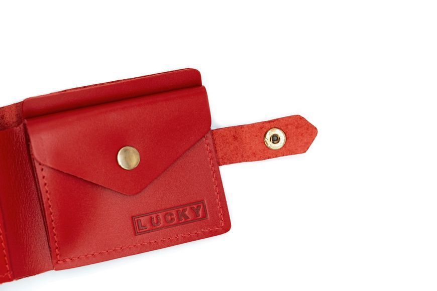 Червоний міні-гаманець для жінок з натуральної шкіри 401\230 &mdash; Lucky Store