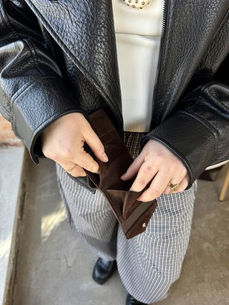 Гаманець Міні-конверт 420 замш 420\72001 &mdash; Lucky Store