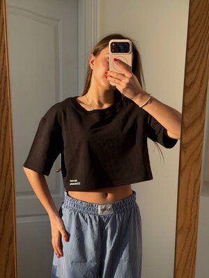 Футболка Топ двунитка чорний XL