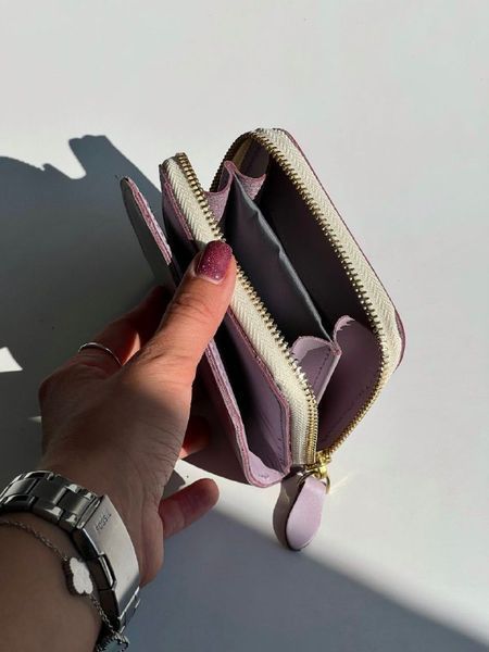 Гаманець жіночий Міні-клатч з натуральної шкіри ліловий 525\242 &mdash; Lucky Store