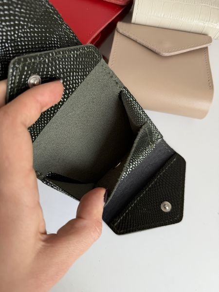 Гаманець Міні-конверт анаконда зелений 4201\260 &mdash; Lucky Store