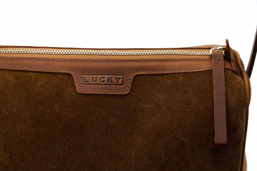 Жіноча сумка пенал Міннесота замшева коньяк 746\622 &mdash; Lucky Store