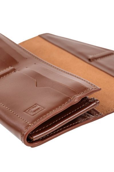 Гаманець жіночий Конверт з натуральної шкіри коньяк 521\221 &mdash; Lucky Store
