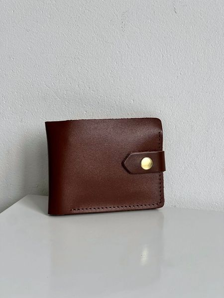 Шкіряний маленький гаманець кольору коньяк 401\22111 &mdash; Lucky Store
