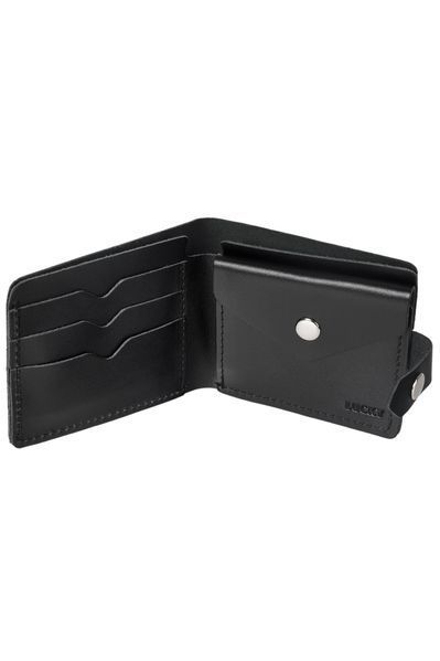 Гаманець з натуральної шкіри чорний 401\21012 &mdash; Lucky Store