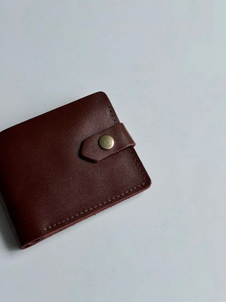 Гаманець міні з натуральної шкіри, коньяк 401\22113 &mdash; Lucky Store