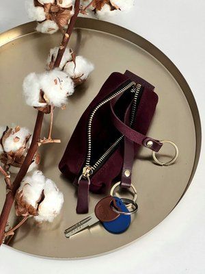 Ключниця велика замшева марсала 120\640 &mdash; Lucky Store
