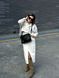 Сумка жіноча месенджер з еко-шкіри чорна