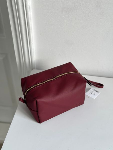 Косметичка з еко-шкіри марсалова Т03\ЕШ40 &mdash; Lucky Store