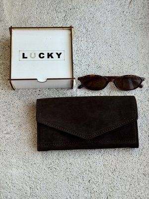Гаманець жіночий Конверт замш шоколад 521\72001 &mdash; Lucky Store