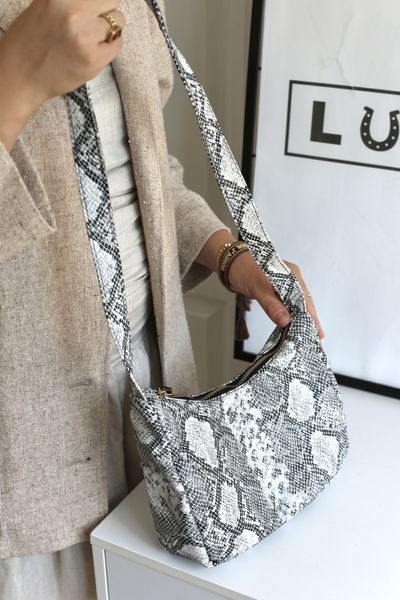 Сумка жіноча крос-боді Аліна з еко пітон 712\Т130 &mdash; Lucky Store