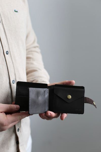 Гаманець Міні 405 з натуральної шкіри коричневий 405\220 &mdash; Lucky Store