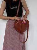 Сумка жіноча Велике Серце 706 з еко-шкіри коньяк 706\Е21 &mdash; Lucky Store